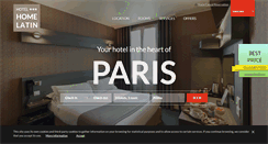 Desktop Screenshot of hotelhomelatinparis.com