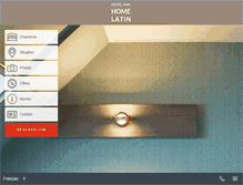 Tablet Screenshot of hotelhomelatinparis.com